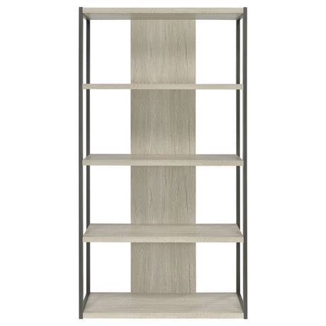 Loomis Whitewashed Grey Bookshelf - Ornate Home