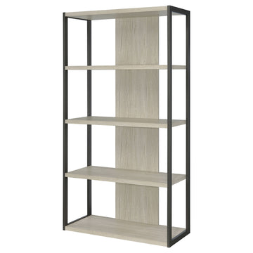 Loomis Whitewashed Grey Bookshelf - Ornate Home