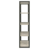 Loomis Whitewashed Grey Bookshelf - Ornate Home