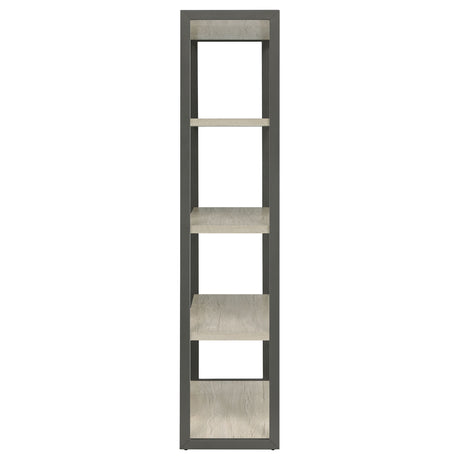 Loomis Whitewashed Grey Bookshelf - Ornate Home
