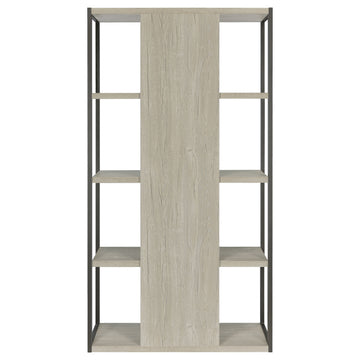 Loomis Whitewashed Grey Bookshelf - Ornate Home