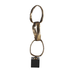 Loopform Brass Ring Sculpture - Ornate Home