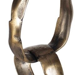 Loopform Brass Ring Sculpture - Ornate Home