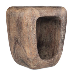 Loophole Bleached Wash Accent Stool - Ornate Home