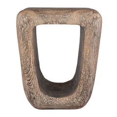 Loophole Bleached Wash Accent Stool - Ornate Home