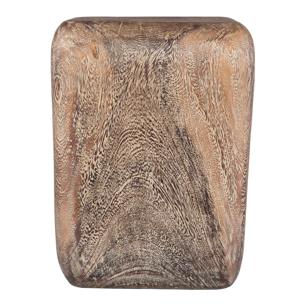 Loophole Bleached Wash Accent Stool - Ornate Home