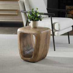 Loophole Bleached Wash Accent Stool - Ornate Home