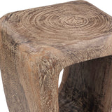 Loophole Bleached Wash Accent Stool - Ornate Home