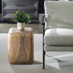 Loophole Bleached Wash Accent Stool - Ornate Home