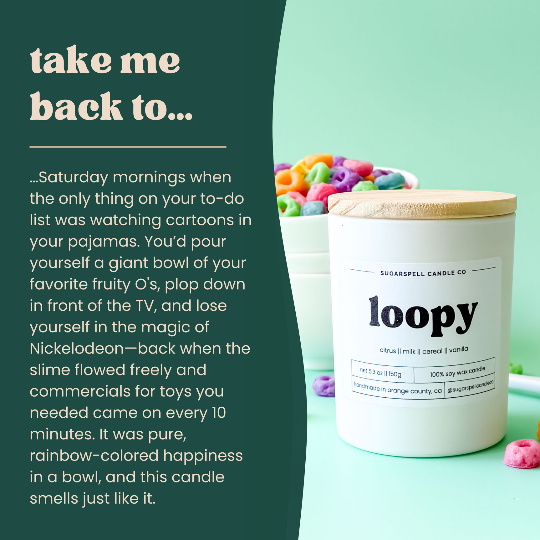 Loopy 5.3oz Soy Candle - Ornate Home