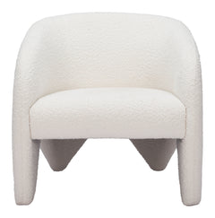 Lopta White Accent Chair - Ornate Home