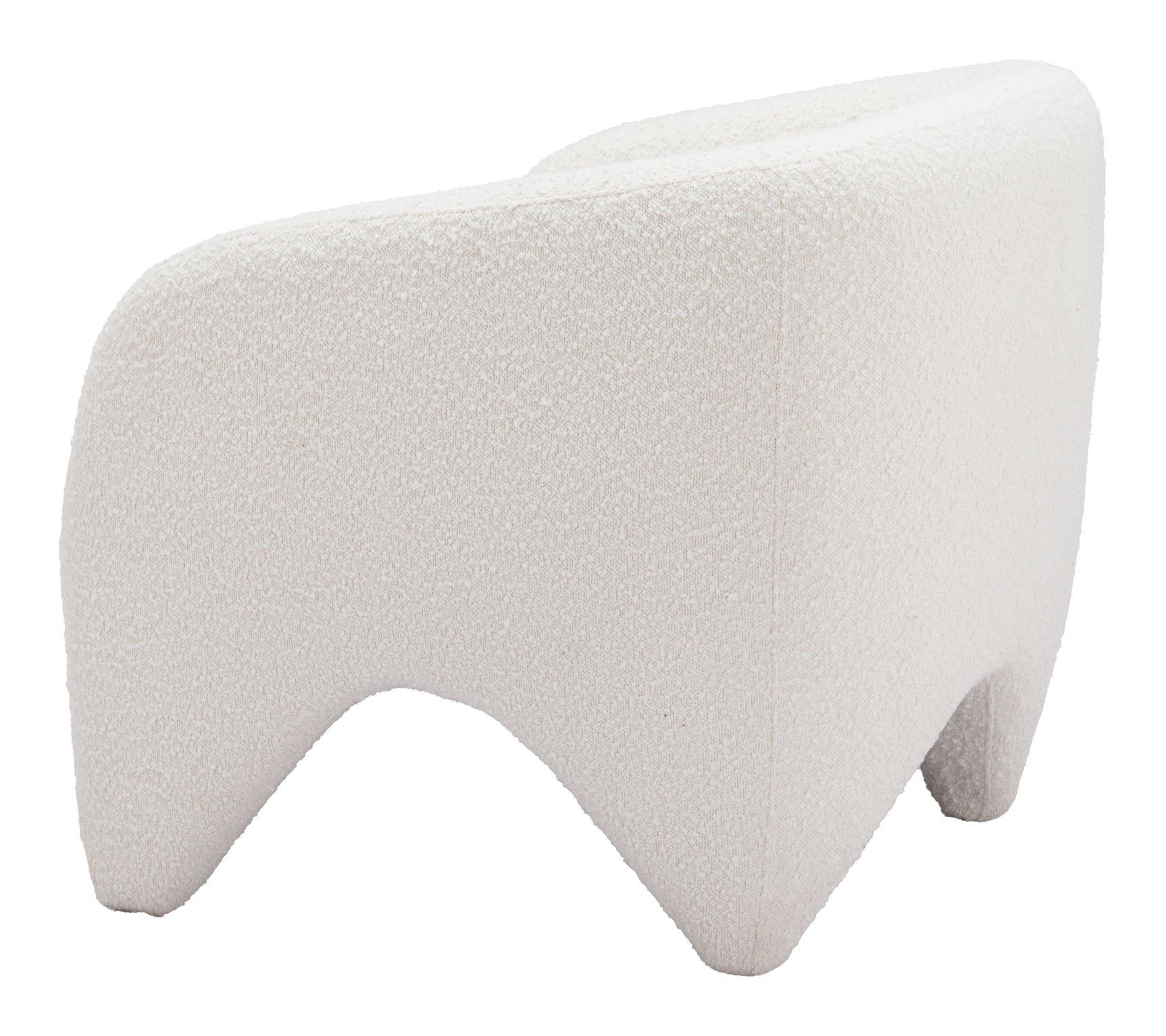 Lopta White Accent Chair - Ornate Home