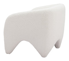 Lopta White Accent Chair - Ornate Home