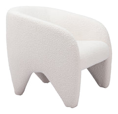 Lopta White Accent Chair - Ornate Home