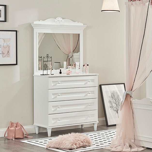 Lora White Teen Room Dresser & Mirror - Ornate Home