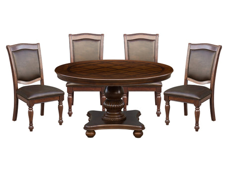 Lordsburg Brown 5-piece Dinig Table Set - Ornate Home