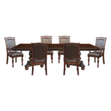 Lordsburg Brown Cherry 7pc Dining Set - Ornate Home