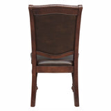 Lordsburg Brown Cherry 7pc Dining Set - Ornate Home