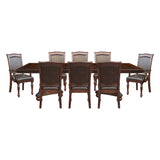 Lordsburg Brown Cherry 9pc Dining Set - Ornate Home