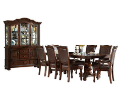 Lordsburg Brown Cherry Buffet & Hutch - Ornate Home