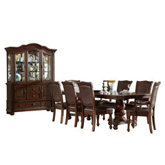Lordsburg Brown Cherry Buffet & Hutch - Ornate Home