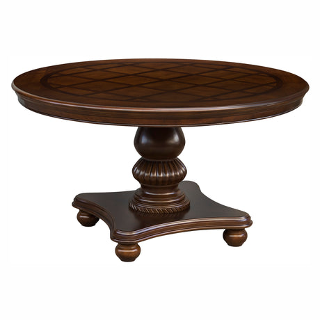 Lordsburg Brown Round Dining Table - Ornate Home
