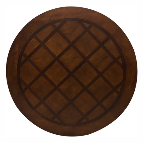 Lordsburg Brown Round Dining Table - Ornate Home