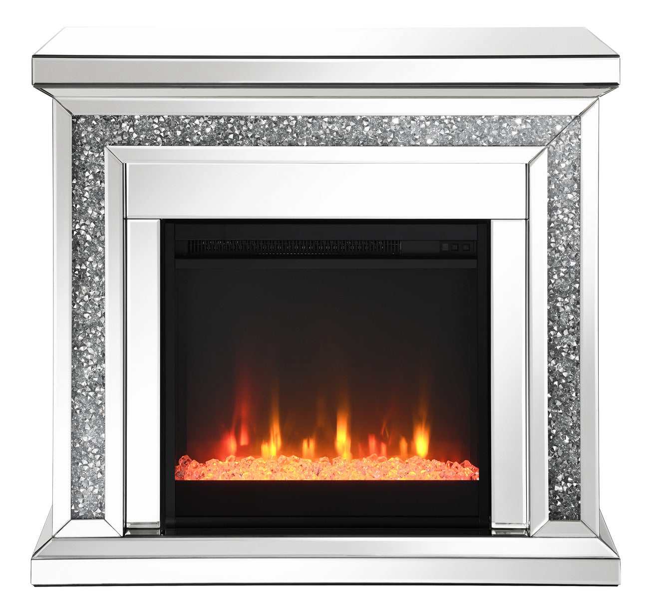Lorelai Mirror Rectangular Freestanding Fireplace - Ornate Home