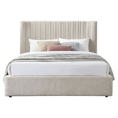 Loren Beige Queen Bed - Ornate Home
