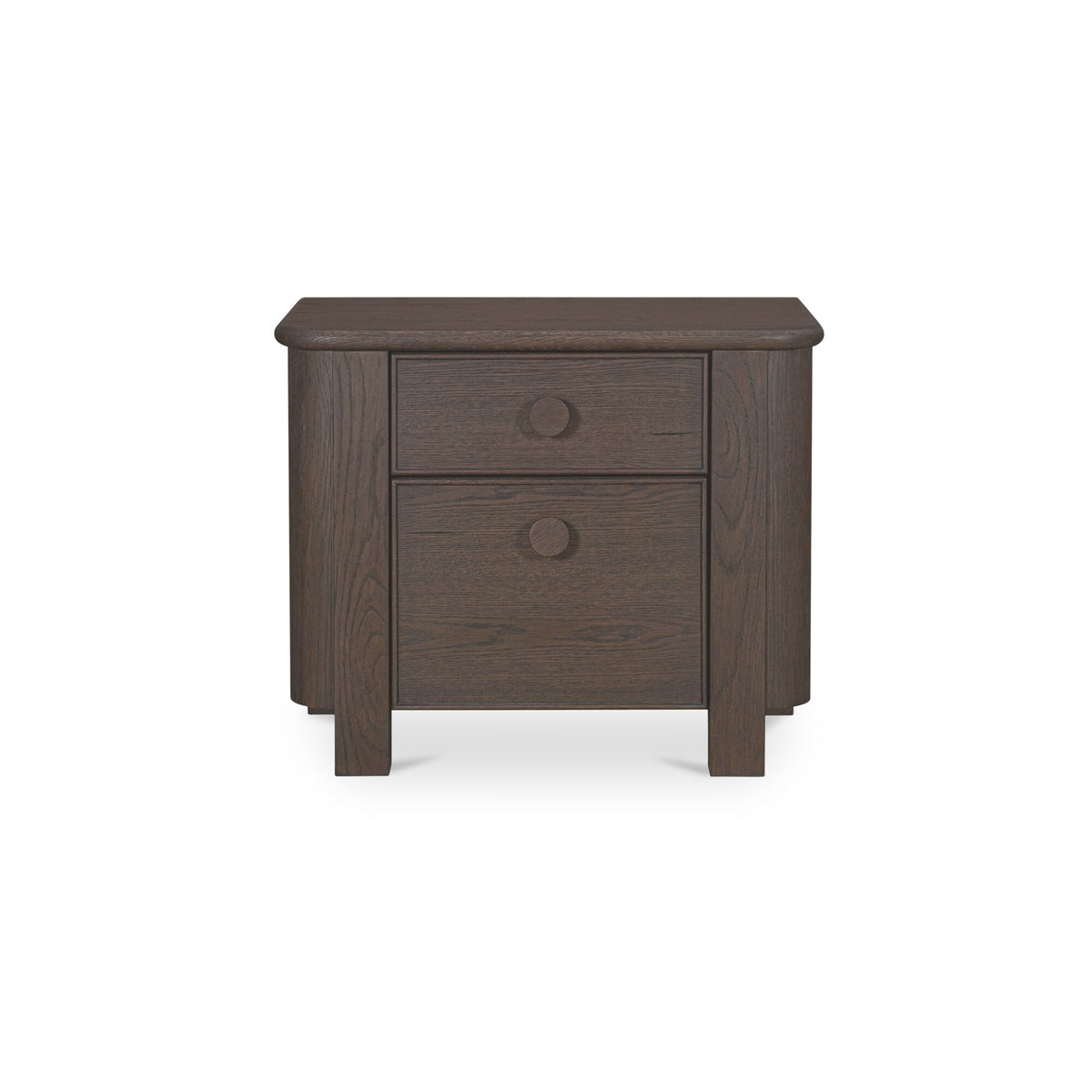 Loren Dark Brown Large Nightstand - Ornate Home