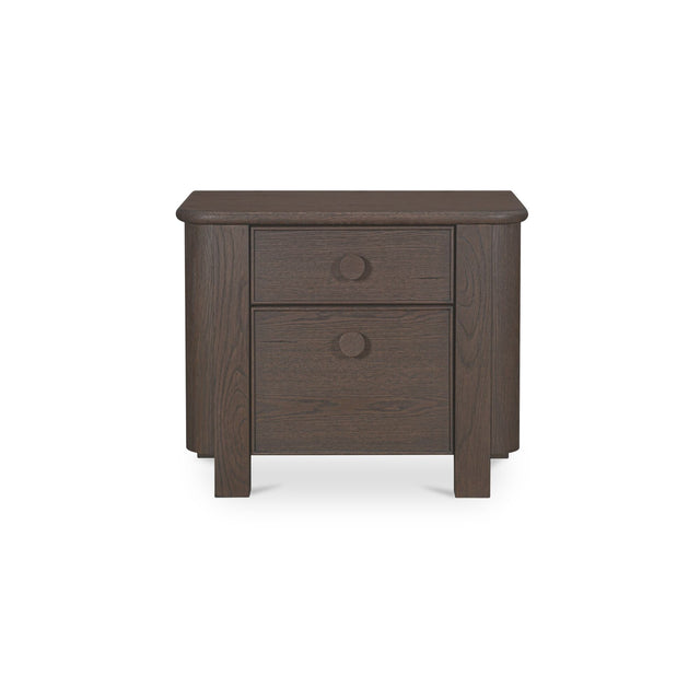 Loren Dark Brown Large Nightstand - Ornate Home
