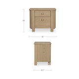 Loren Natural Large Nightstand - Ornate Home