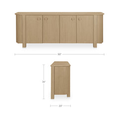 Loren Natural Sideboard - Ornate Home