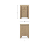 Loren Natural Small Nightstand - Ornate Home