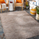 Lorena Beige Flatweave Trellis Outdoor Rug - Clearance - Ornate Home