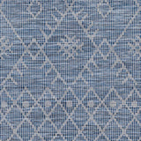Lorena Blue Flatweave Trellis Outdoor Area Carpet - Clearance - Ornate Home