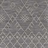 Lorena Charcoal Flatweave Trellis Outdoor Carpet - Clearance - Ornate Home