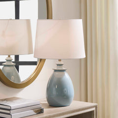 Lorene Light Blue Table Lamp - Ornate Home