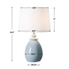 Lorene Light Blue Table Lamp - Ornate Home