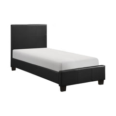 Lorenzi Black 5-Piece Twin Bedroom Set - Ornate Home
