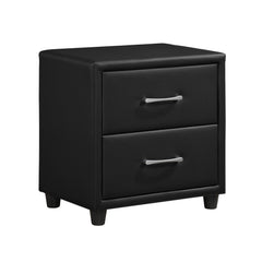 Lorenzi Black 5-Piece Twin Bedroom Set - Ornate Home