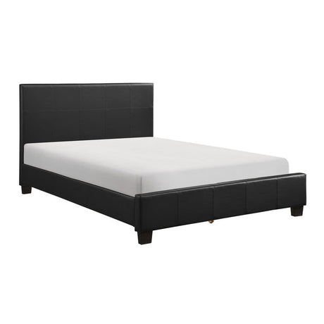 Lorenzi Black California King Platform Bed - Ornate Home