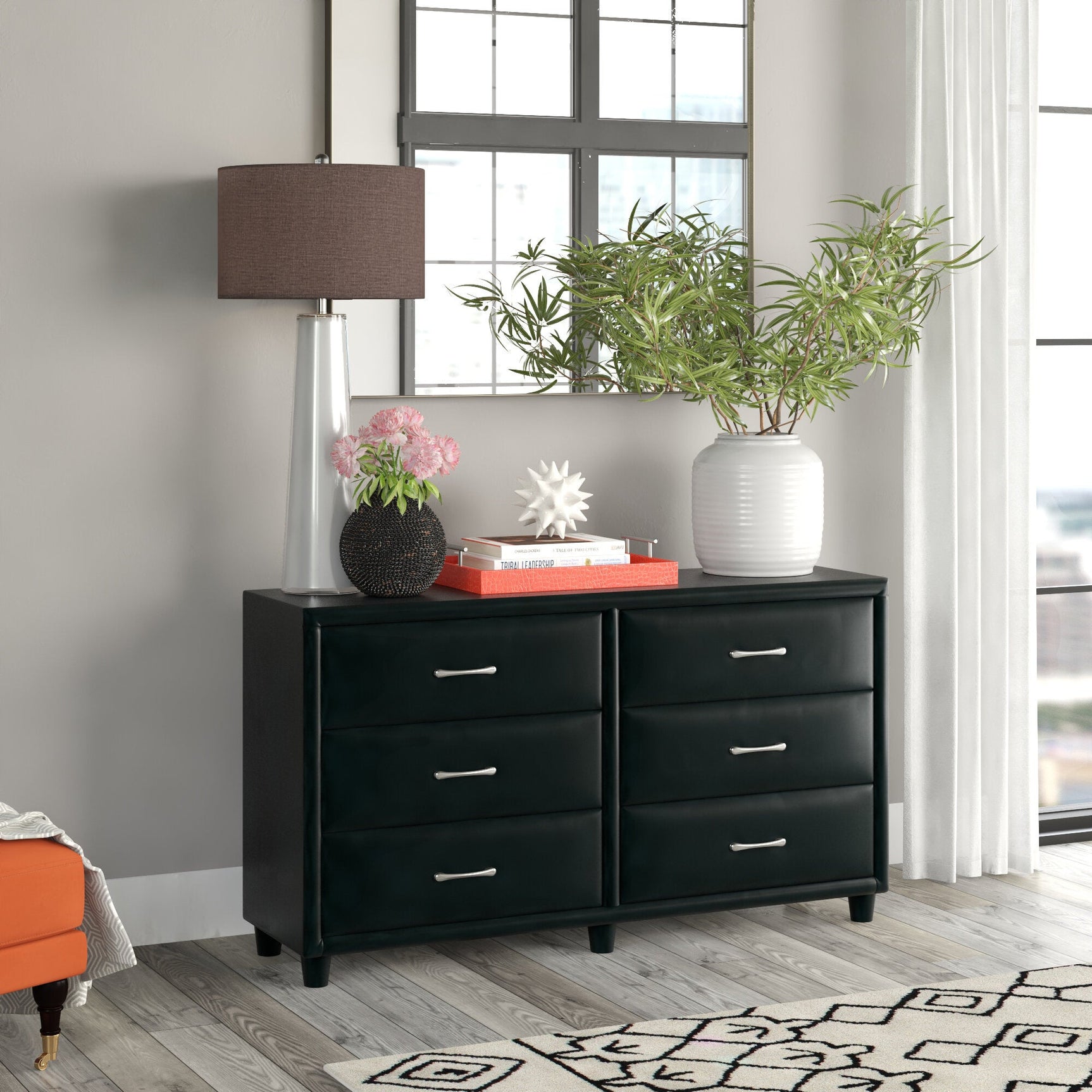 Lorenzi Black Dresser - Ornate Home