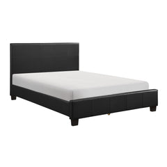 Lorenzi Black Eastern King Platform Bed - Ornate Home