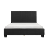 Lorenzi Black Eastern King Platform Bed - Ornate Home