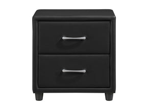Lorenzi Black Nightstand - Ornate Home