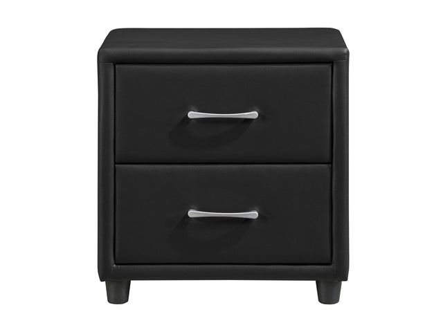 Lorenzi Black Nightstand - Ornate Home