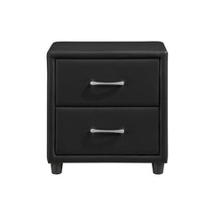 Lorenzi Black Nightstand - Ornate Home