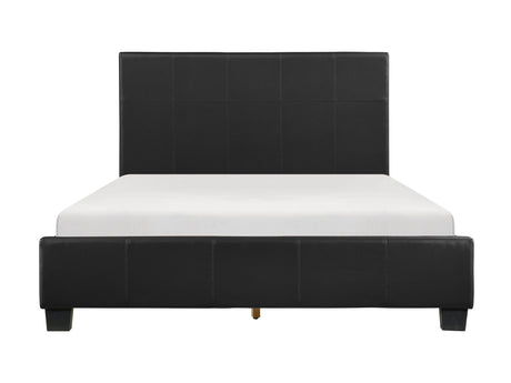 Lorenzi Black Queen Platform Bed - Ornate Home