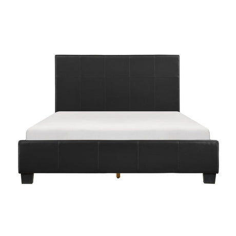 Lorenzi Black Queen Platform Bed - Ornate Home